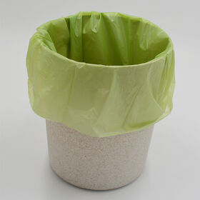 Green Trash Bag Large Liner Heavy Duty Garbage Bags flat bags Household Large Extra-Thick Hand-Drawn Kitchen Garbage Bag