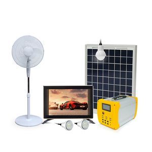 for Freezer 50W 100W Solar Panel Energy Home Solar Power System with LED Light DC Fan and TV