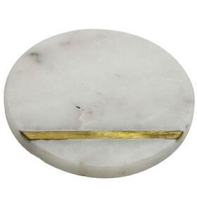 Kitchen & Tabletop Table Decoration & Accessories  Marble Round Coaster White Colour Modern Style Mats & Pads In Bulk