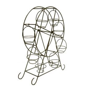 New Arrival Iron Muffin Holder Ferris Wheel Design Shiny Gold Colour Modern Style Display Stand For Kitchen & Table Top