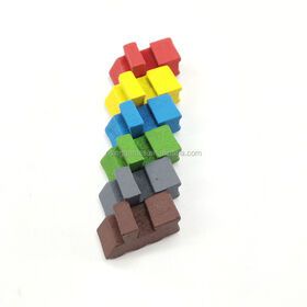 High quality custom board game accessories Multicolor wooden train set