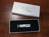 Jy-Lhj-002 Finger or Toe Brushed Stainless Steel Pearl Nickel Plated Nail Clipper