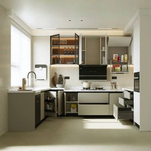 Cuisine Complete Full Custom Organizer Luxury Modern Furniture Gabinetes De Cocina Kichen Pantry Modular Kitchen Cabinets