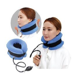 Manual Air Filled Neck Shoulder Relaxer, Cervical Traction Device for Neck Pain Relief for Home, Office, Travel, Any Place