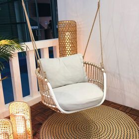 Modern Outdoor Balcony Furniture Weather Proof Patio Swing Garden Sets Single Hanging Chair