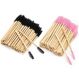 Bamboo Spoolies Brush for Eyelash Extensions Spooly Eyelash Eyebrow Brushes Lash Wand Applicator