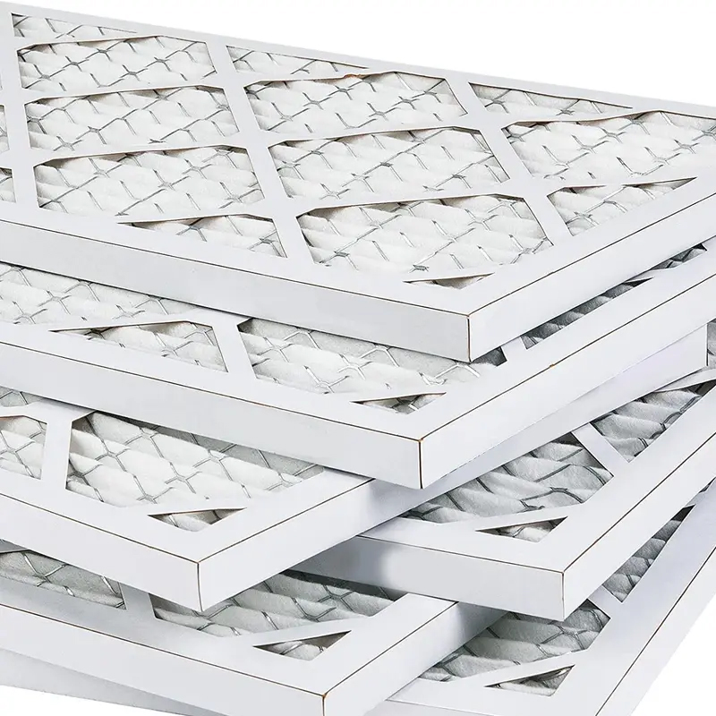 Custom Replaceable AC Furnace Air Filter Reusable ABS Plastic Frame Paper Frame Merv 13 20x25x1 Air Filter