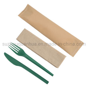 Food Grade Bpi Certificate Compostable Disposable Cpla Tableware Biodegradable Forks and Knife