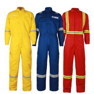 OEM Industrial Cheap Hi Vis Cotton Fire Resistant Durable Overall Jacket Trouser Outdoor Weld Protective Factory Workwear Work Uniform Safety Wear Coveralls