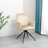 Free Sample Nordic Style Dining Room Furniture Metal Leg Dining Chair Velvet Dining Chair