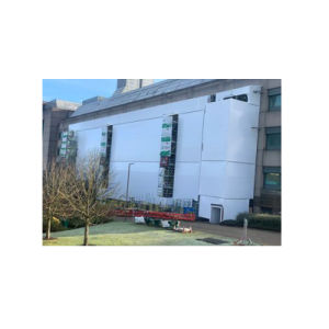 Manufacturing Nfpa-701 Fire Resistance Plastic 8 Mil X 55′ Heat Scaffolding Shrink Wrapping Flame Retardant LDPE Scaffold Shrink Film