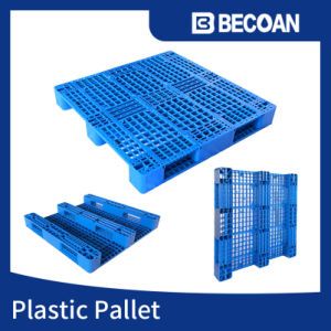 Wholesale OEM Industrial Heavy Duty Steel Reinforced Warehouse Rackable Storage Four-Way Entry Durable HDPE Euro Plastic Pallets for Manufacturer Prices