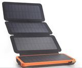 2018 Newest Solar Wireless Power Bank 10000mAh with Foldable Solar Panels