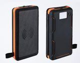 100% Full Charging by Sunlight Foldable Wireless Solar Power Charger 10000mAh Portable Waterproof Wireless Solar Power Bank