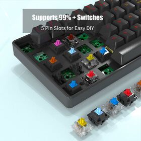 Mini Wireless 65% Keyboard Hot Swap BT Keyboard Switches