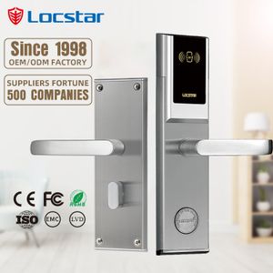 2024 Locstar Factory Wholesale High Quality Keyless Electronic Connected Locks Smart Card door Lock Key Card Hotel Door Locks