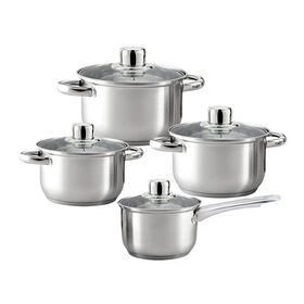 cookware caserole set stainless steel  saucepot hot cooking pots food warmer set