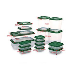 17 pcs  Pantry Organizer Plastic Storage Box Fridge Preservation Box Food Storage Container for Food StoragePopular