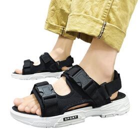 Men's Roman Sandals Dual-purpose Beach Sandals Solid Mesh Summer Shoes A3 Rubber New Trend Driving Outdoor for Men Yaobei25808