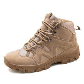 Outdoor High-top Desert Boots New Round Breathable Special Forces Combat Boots Hiking Shoes Adult Men A3