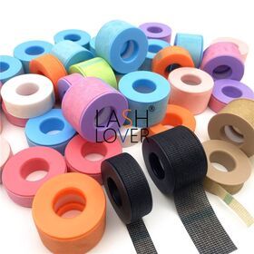 White pink blue black brown beige non woven surgical silicone gel medical eyelash extension tape for lashes sensitive skinPopular