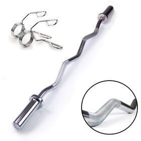 Gym Equipment Weight Lifting Bearing Barbell Bar 50mm EZ Curl Barbell Bar Weight Lifting Bar