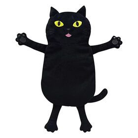Factory Warmer Stuffed Animal Lavender Plush Toy Scented Cozy Black Cat Microwavable Weighted Plush Toy for Babies and Kids