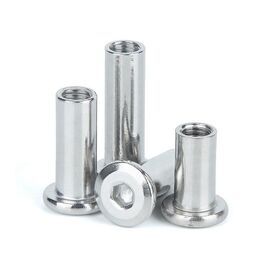 304 stainless steel book screw nut to lock connection butt screw to knock plywood mother nail furniture combination screw