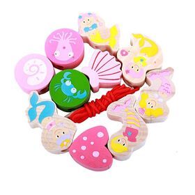 Customized Cartoon Pattern Lace Bead Toys For Children'S Education And Entertainment