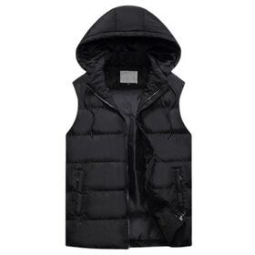 Jacket Outdoor Padding Sleeveless Down Jacket Men Quilted Jacket Men's Padded Vest