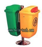 Plastic Double Recycle Bin