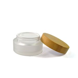 Wholesale 5ml 15ml 30ml 50ml Glass Frosted Glass Cosmetic Jars with Plastic Lids