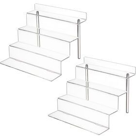 Display Stand Dessert 3 Layers Rack Transparent Toy Figure Display Cases For Cupcake Makeup Perfume Lipstick Rack