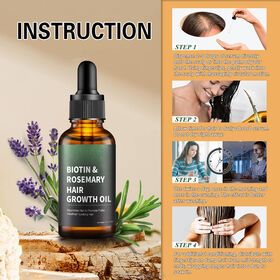 100% Pure Natural Rosemary Oil Hair Growth For Hair Loss Treatment Nourishes Scalp Biotin Growth Serum