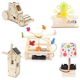 custom logo low MOQ educational DIY kits wooden science wood puzzles model building school project gift girl  boys STEM DIY toys