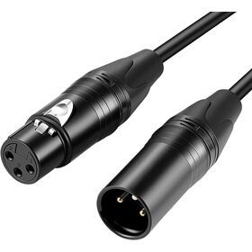 XLR 3Pin Male to Female Cannon Balanced Audio Cable for Speaker Microphone Mixer Amplifier