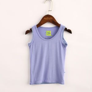 Children′s Underwear Vest Summer Vest Casual and Breathable Solid Color Singlet Sleeveless Vest
