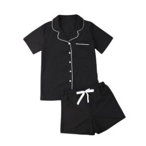 Bamboo Fiber Pajamas Jersey Shirts+Pants Sleepwear Nightwear Woman Homewear Pajamas Set for Women