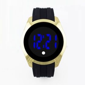 Fashion led display digital watch customize silicone men's sports wrist watch