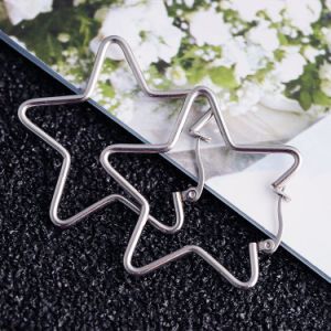 Fashion Jewelry Stainless Steel Women Star Eardrop Earrings