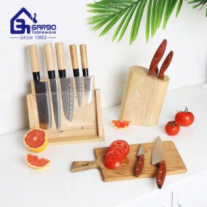 Kitchen Knives Utensil Set of 6PCS Chopping Knife Paring Knife Kitchenware with Wooden Handle for Home Used