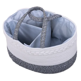 products china wholesale quilted diaper changing table storage box nappy caddy with handles
