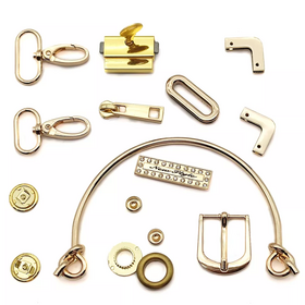 Available For Custom Handbag D Ring Snap Hook Lock Rivet Hardware Plating Gold Custom Bag Accessoires
