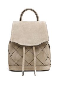 Bag Manufacturer, OEM/ODM Wholesale Bag Factories, Suede Fabric Daypack with Drawstring Lady Backpack