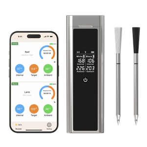 850FT Smart Wireless Meat Thermometer Controlled By Phone App Digital Meat Thermometer with TWO Probes