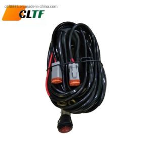 Custom Light Bar Wiring Harness 12V Automotive Wire Harness to Control One Light Two Lights with Deutsch Dt Connector Car Auto Vehicle LED Lamp Cable