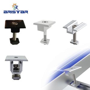 Solar Mounting MID Clamp End Clamp Black Aluminum Clamps for 40 mm