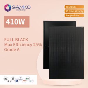 Tier 1 Full Black Bifacial 410W Solar Panel 5W-800W Customized