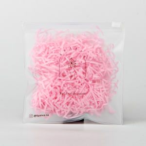 Custom Printing Semi-Transparent Plastic Bag for Nails Beauty Packaging