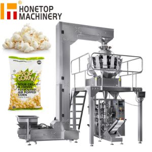 Automatic Plastic Pouch Bag Potato Chips Snack Food Making Packing Machine for Sale with 10 Head Multihead Weigher